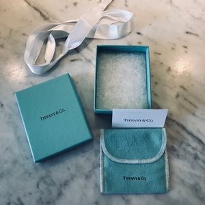Tiffany & Co.  Box, Dust bag, Bow & Care card
